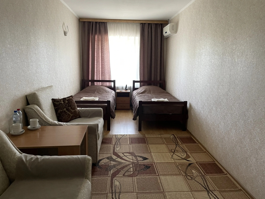 Double Junior Suite with city view twin beds