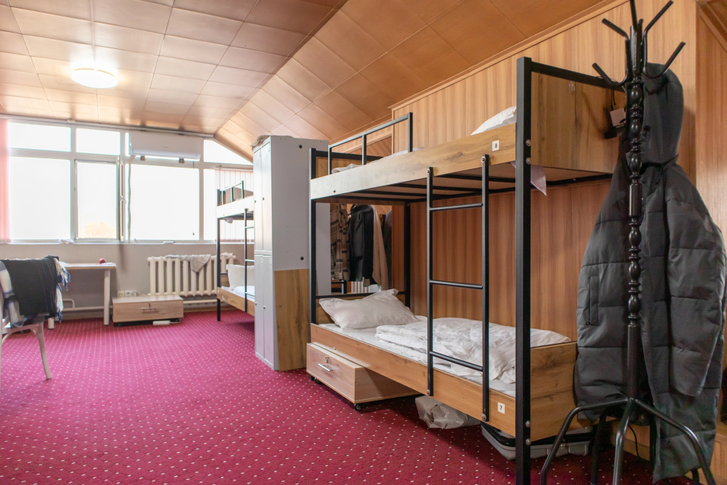 Bed in Dorm with view