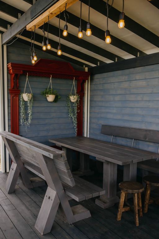 Коттедж с 3 комнатами с красивым видом из окна в Синяя синица