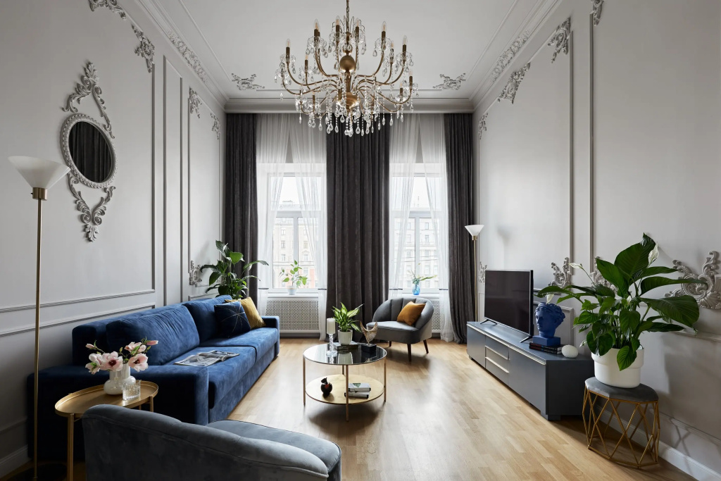 Апартаменты Minin Apartments с видом на Фонтанку 130 кв.м. — фото