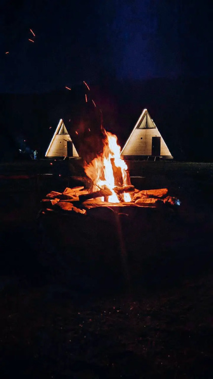 Шале А-фрейм с панорамным остеклением и террасой - фото 27