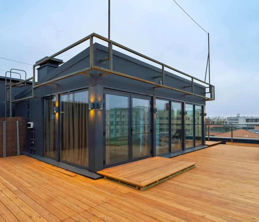 Апартаменты Superior с 3 комнатами с балконом в Апарт-отель Residence Graphite