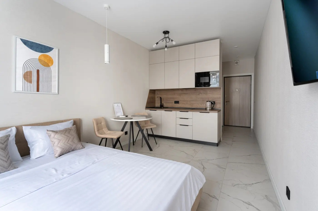 Апартаменты Bestflat 24 в элитном жилом доме на улице Колпакова в ЖК Smile — фото