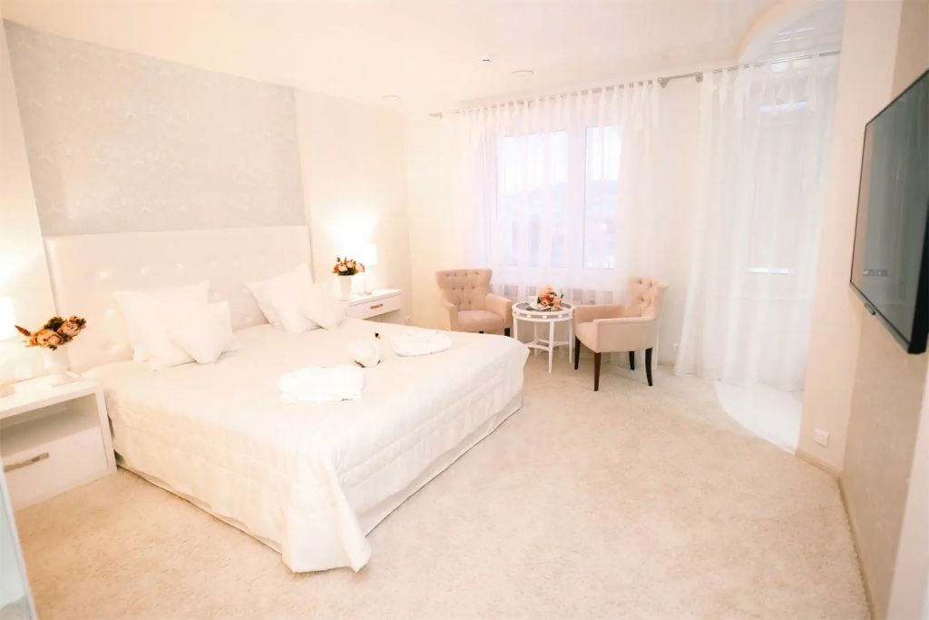 Meridian Kongress-Hotel Room Type - Bridal Double Junior Suite with city view full double bed