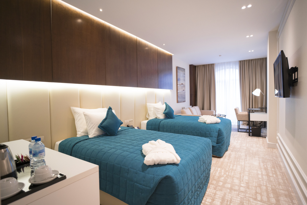 Двухместный номер Deluxe с видом на город 2 отдельные кровати в Mercure Tashkent