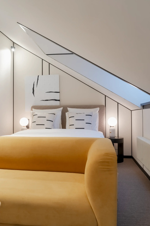 Glinz Hotel By Ginza Project Room Type - Double Attic Junior Suite full double bed