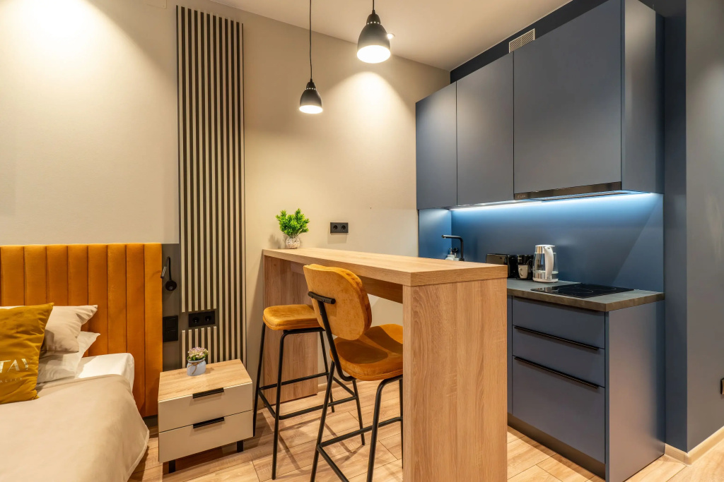 Квартира GLOBALSTAY Студия Ладожский Авенир 10 мин от метро Ладожская — фото
