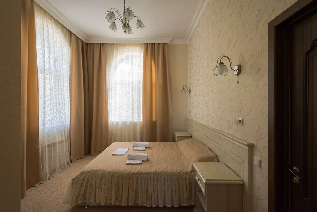 Odeon Guest House Room Type - Modern Double Suite with balcony and with view full double bed