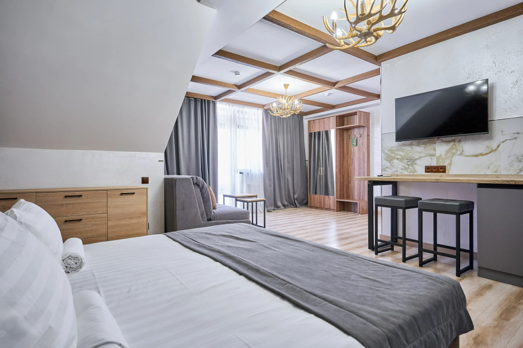 Четырёхместная студия с мини-кухней с балконом в Астра де Роза