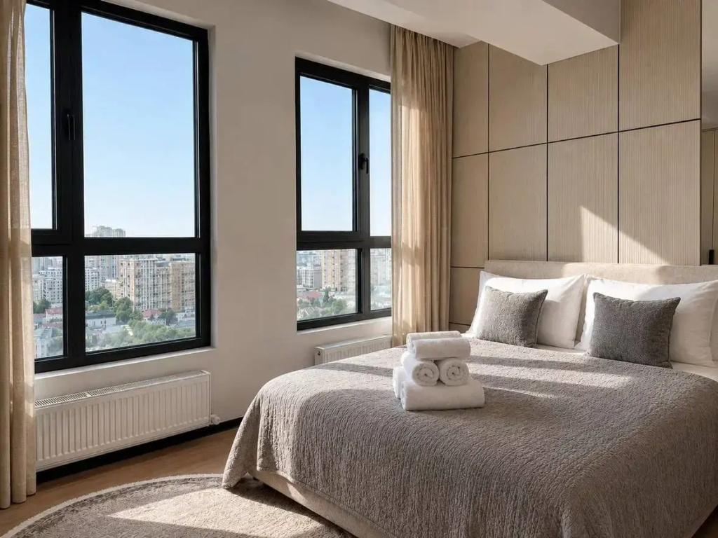 Апартаменты Дизайнерская 2-комнатная квартира с панорамным видом | Modera Tower — фото