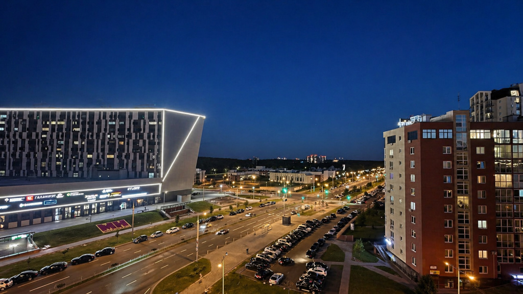 Квартира Евродвушка с Видом на Город и Лес - 3 Минуты до Метро и Dana Mall — фото