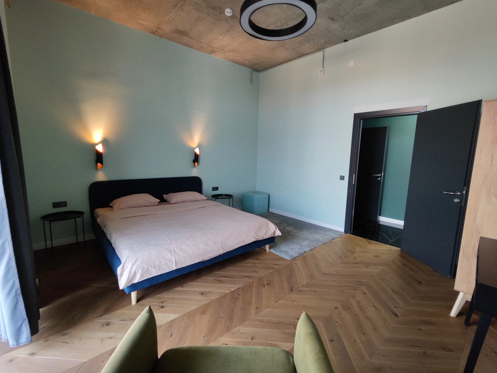 Апартаменты с 3 комнатами с балконом и с красивым видом из окна в Апарт-отель Residence Graphite