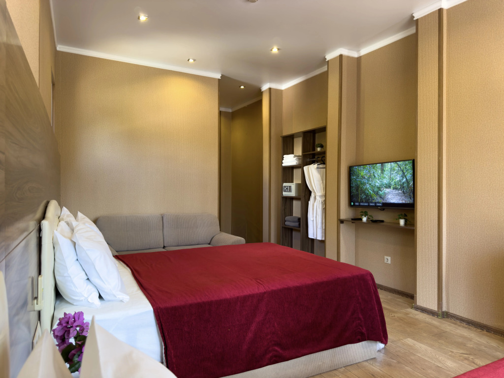 Трёхместный номер Супериор c 1 комнатой с балконом и с красивым видом из окна в Aimara