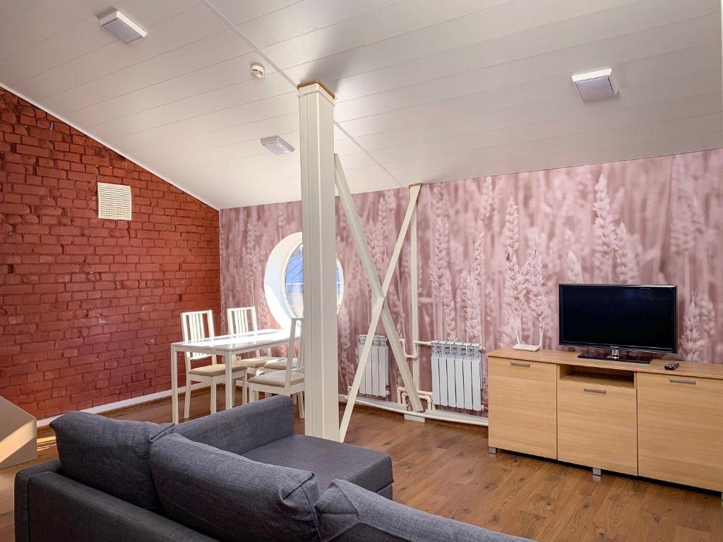 ApartmentVyborg Apartments Room Type - Duplex with round window Apartment with city view