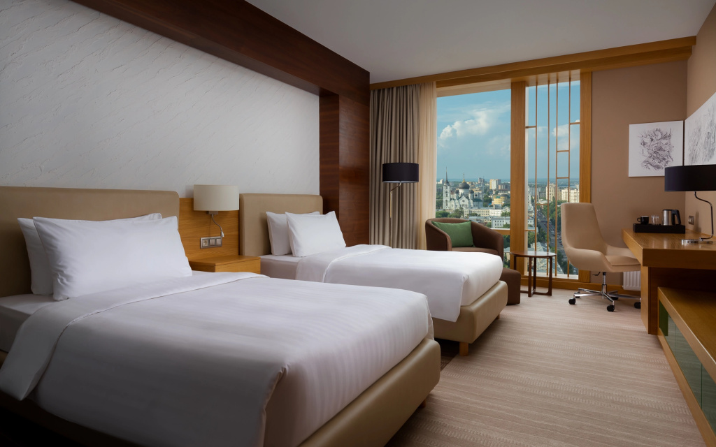 Voronezh Marriott Hotel Room Type - Executive Deluxe Double room with city view twin beds