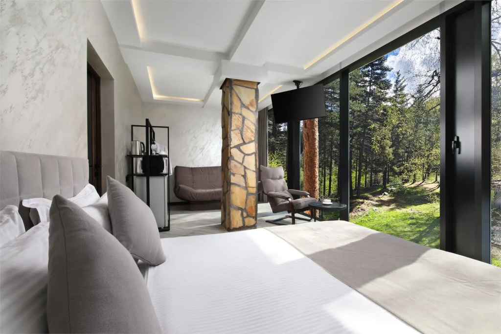 Deluxe Double room with panoramic view (full double bed)