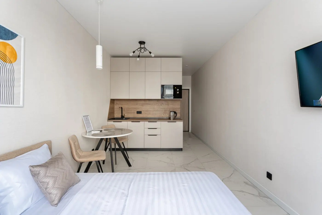 Апартаменты Bestflat 24 в элитном жилом доме на улице Колпакова в ЖК Smile — фото