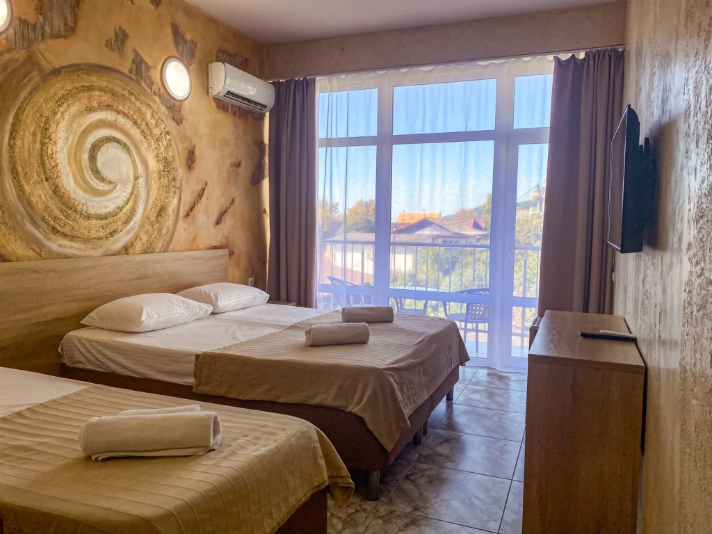 Standard Triple room with balcony and with panoramic view