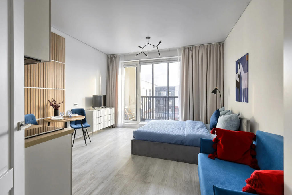 Квартира Myhome Yourhome в ЖК Astra Marine Обуховской обороны 36 — фото