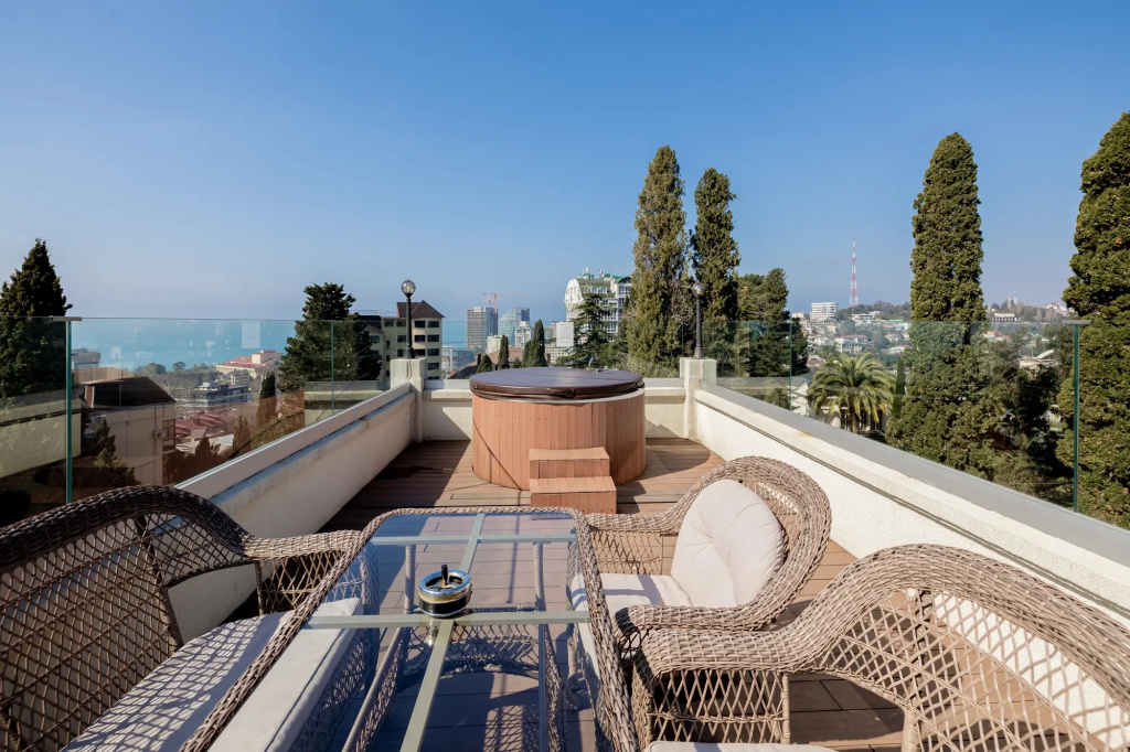 With Terrace Double Studio with panoramic view (full double bed)