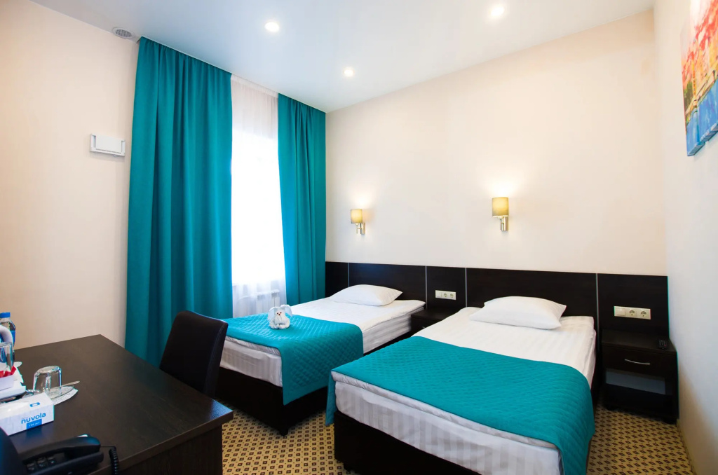 Brown Hotel Room Type - Standard Double room twin beds