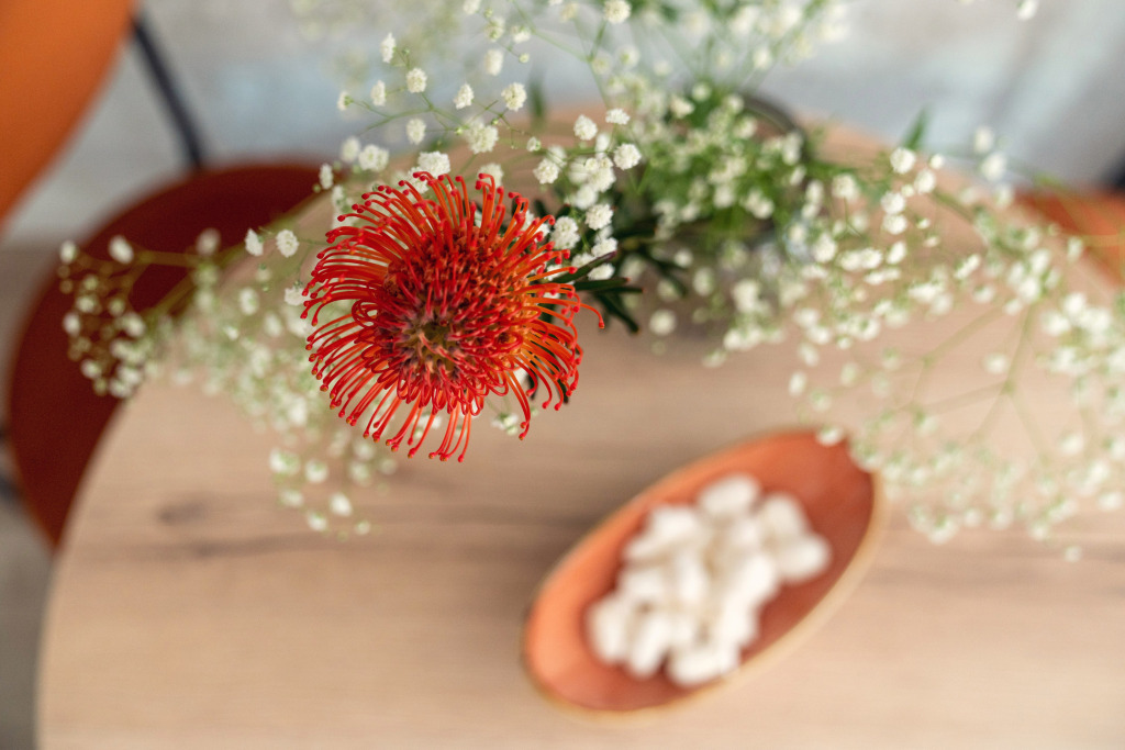 Двухместная семейная студия с видом на город двуспальная кровать в Light house