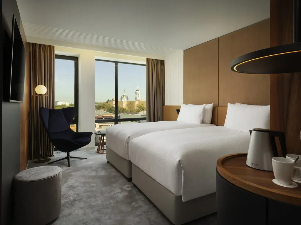 Movenpick Moskva Taganskaya Hotel Room Type - Deluxe Double room with city view twin beds