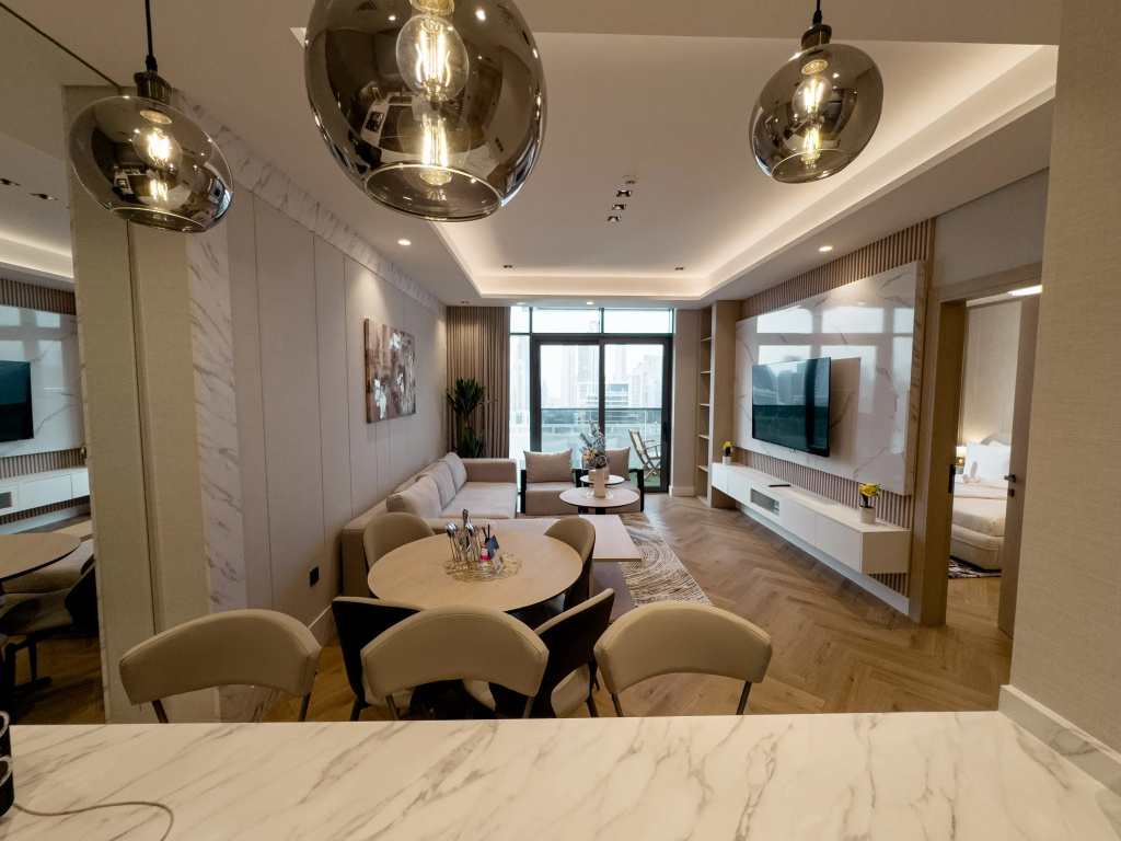 Отель Апартаменты Vserve High Floor Bliss in Dubai’s Iconic Skyline в Дубае