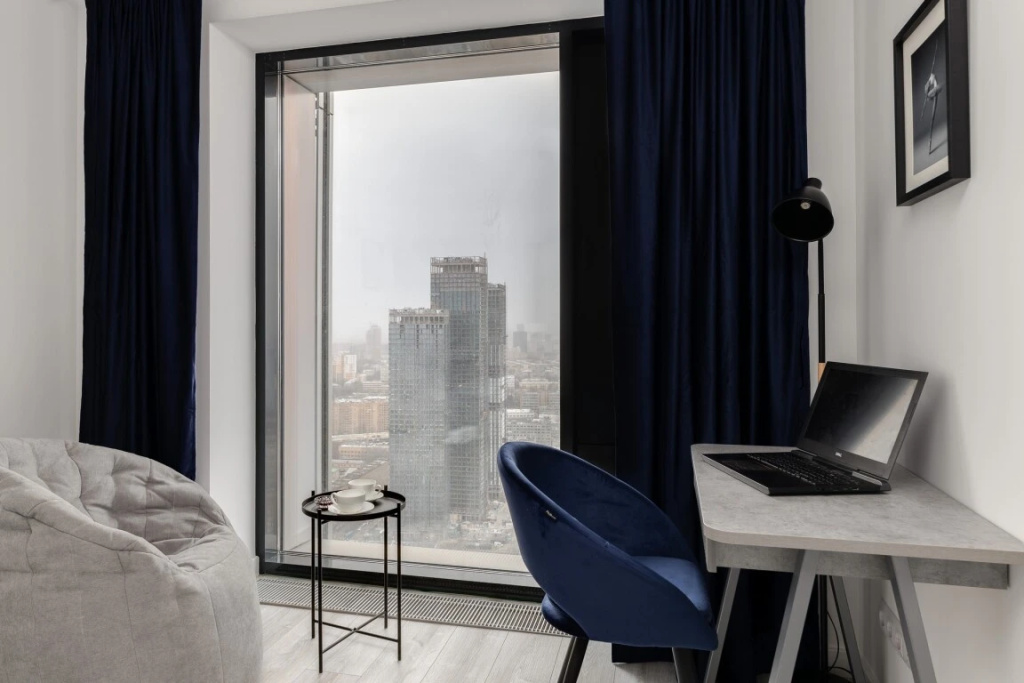 Отель Апартаменты SMART LOFTS | Terrace | Вид с 45 этажа | 2 спальни | В 1 мин. от метро в Москве