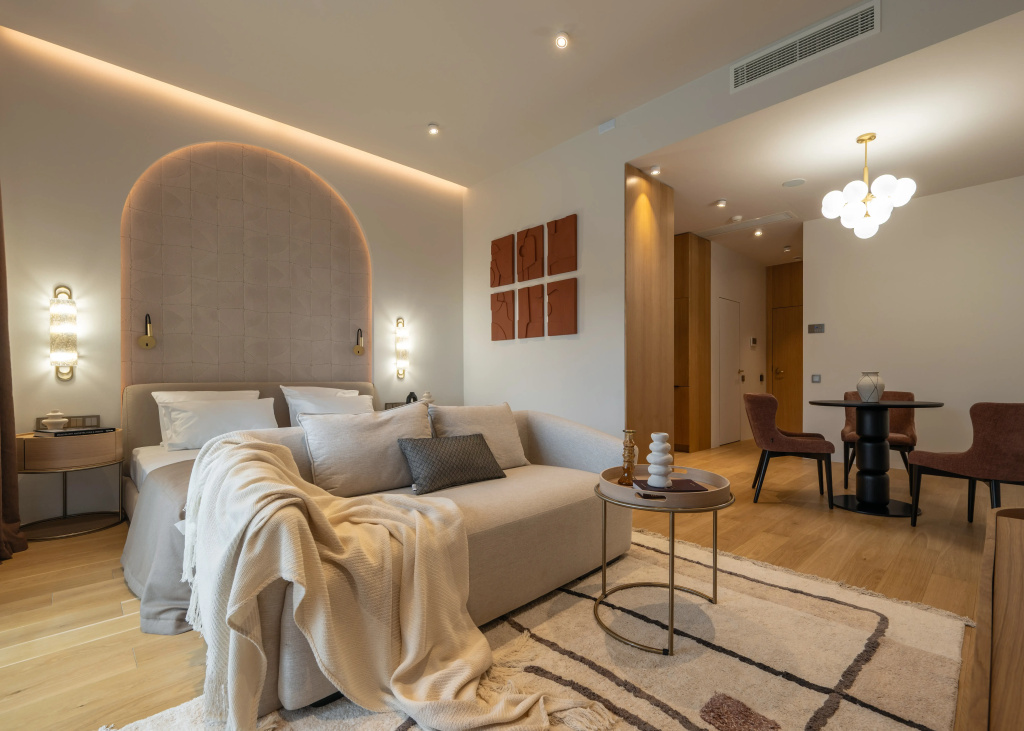Апартаменты Марисоль Коллекция Роскошная однокомнатная резиденция в Mantera Residence с видом на бассейн — фото