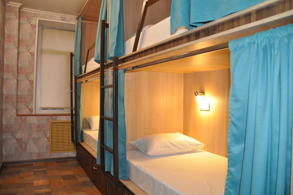 Bed in Dorm (male dorm) with courtyard view