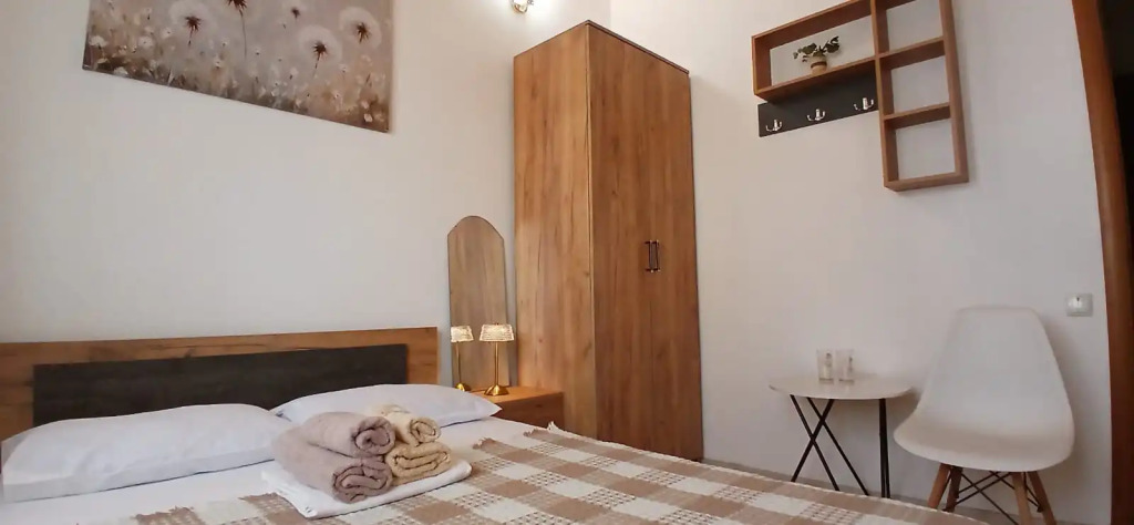 Двухместный номер Superior с балконом и с красивым видом из окна двуспальная кровать в Александра