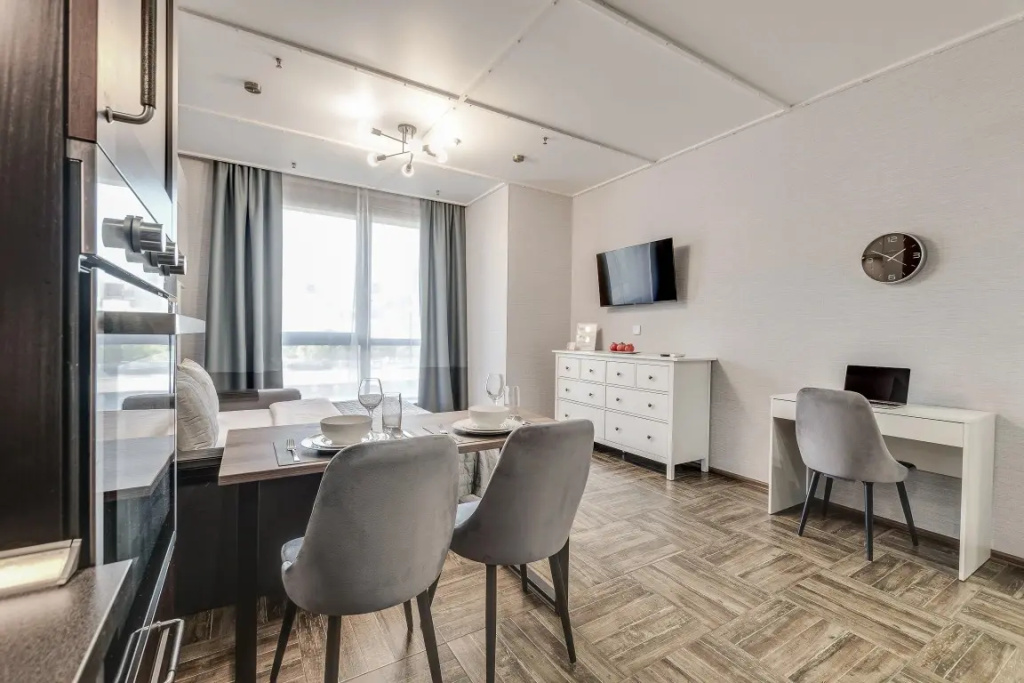 Отель Апартаменты с Кухней и Красивым Видом Business Apartments в Москве