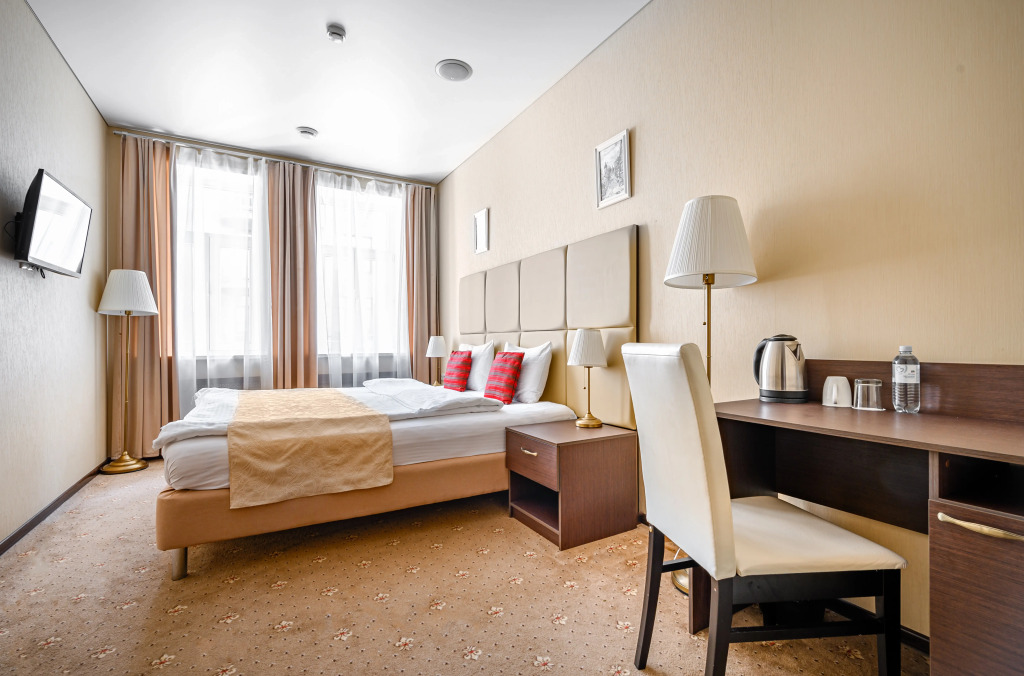 舒適雙人房，市景，雙人床