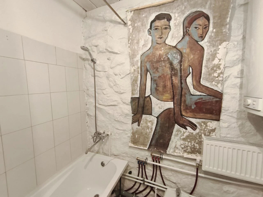 Двухместное бунгало с видом на внутренний двор двуспальная кровать в Усадьба