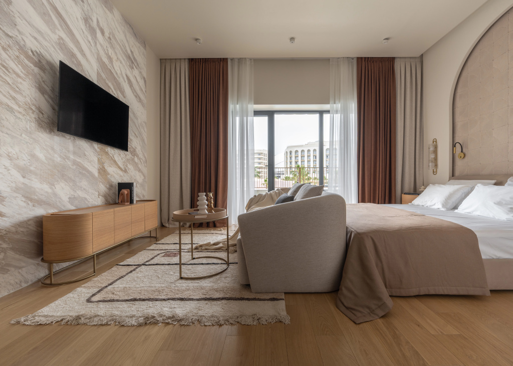 Апартаменты Марисоль Коллекция Роскошная однокомнатная резиденция в Mantera Residence с видом на бассейн — фото