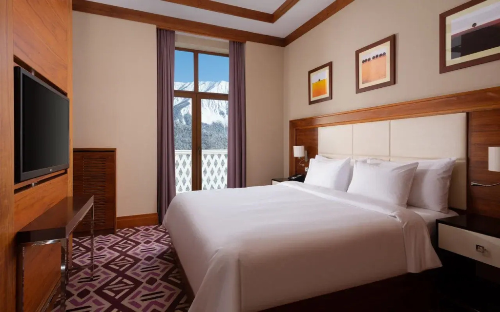 Mövenpick Hotel Krasnaya Polyana Room Type - Superior Double room with mountain view full double bed