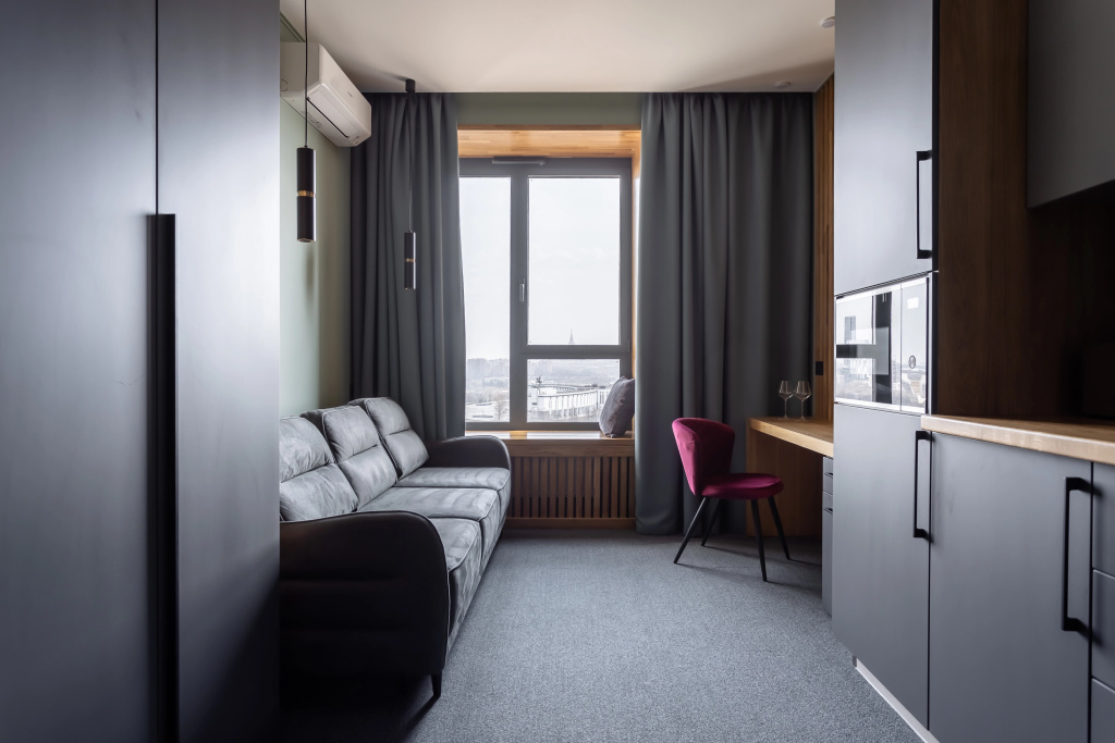 Double Apartment Studio with landmark view (full double bed)