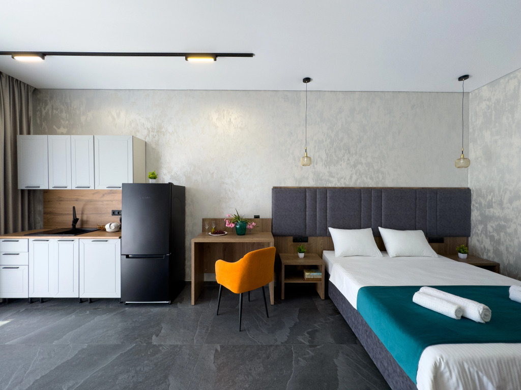 Люкс Апарт с террасой Коттедж с 2 комнатами в Eco Life