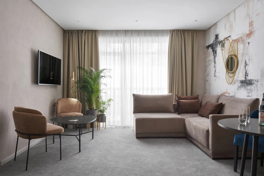 Двухместный люкс с 2 комнатами с балконом двуспальная кровать в Б.О.Р.