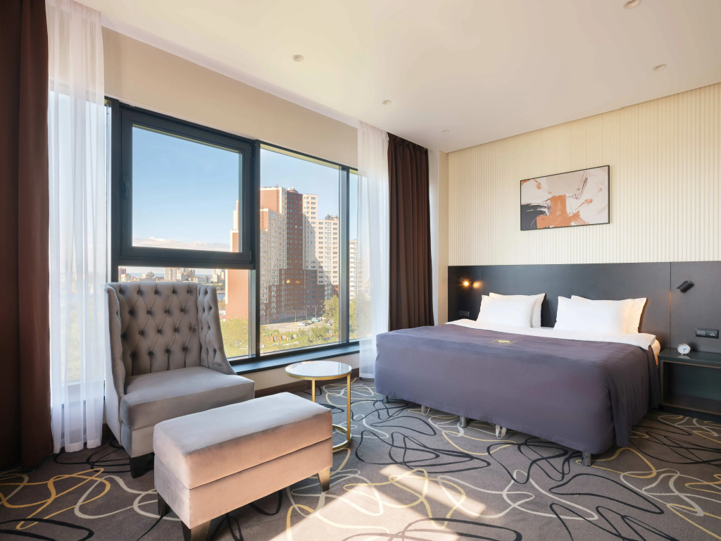 R Boutique Hotel Room Type - Double Studio with sea view full double bed