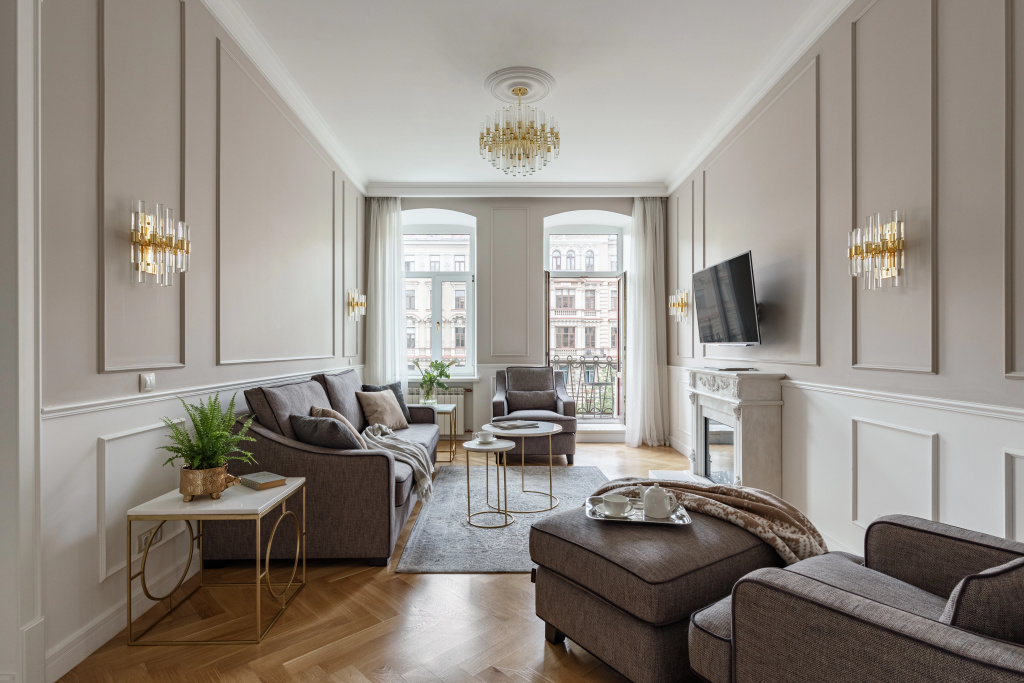 Апартаменты Bird Nest 80 кв.м с Балконом и Видом на Набережную Канала Грибоедова — фото