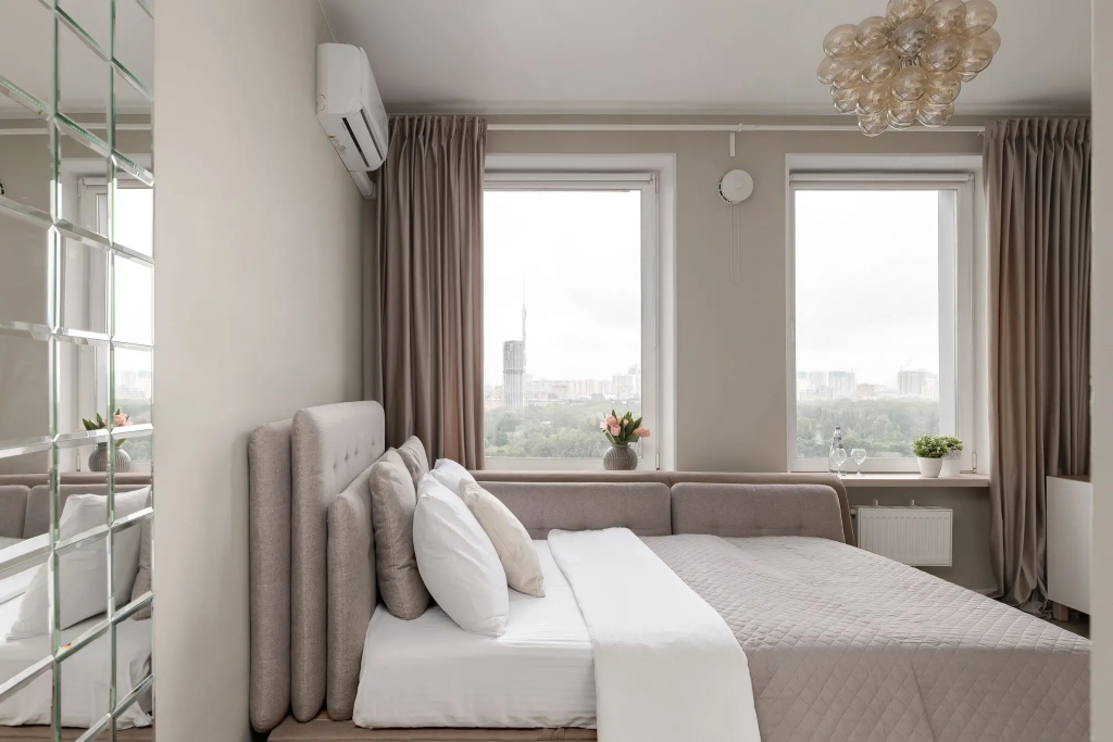 Апартаменты SMART LOFTS | Veranda на 13 этаже с видом на Останкинскую башню рядом с метро — фото