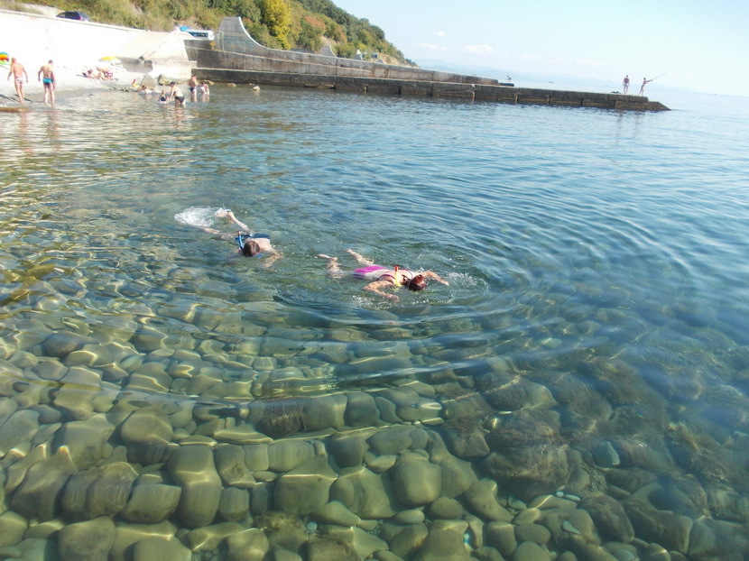 Алушта лазурное пляж