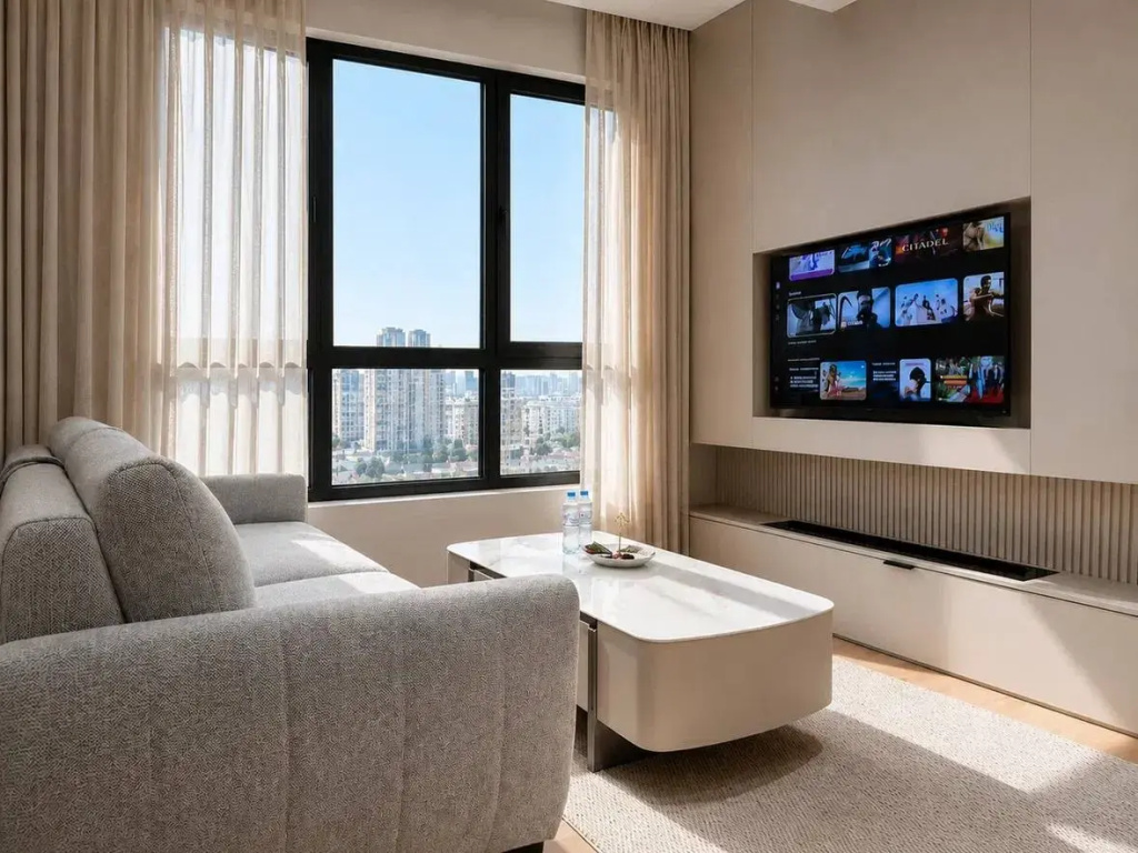 Апартаменты Дизайнерская 2-комнатная квартира с панорамным видом | Modera Tower — фото
