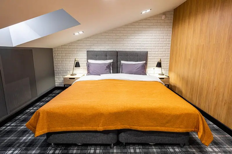 Key Hotel Room Type - Standard Double Attic room full double bed