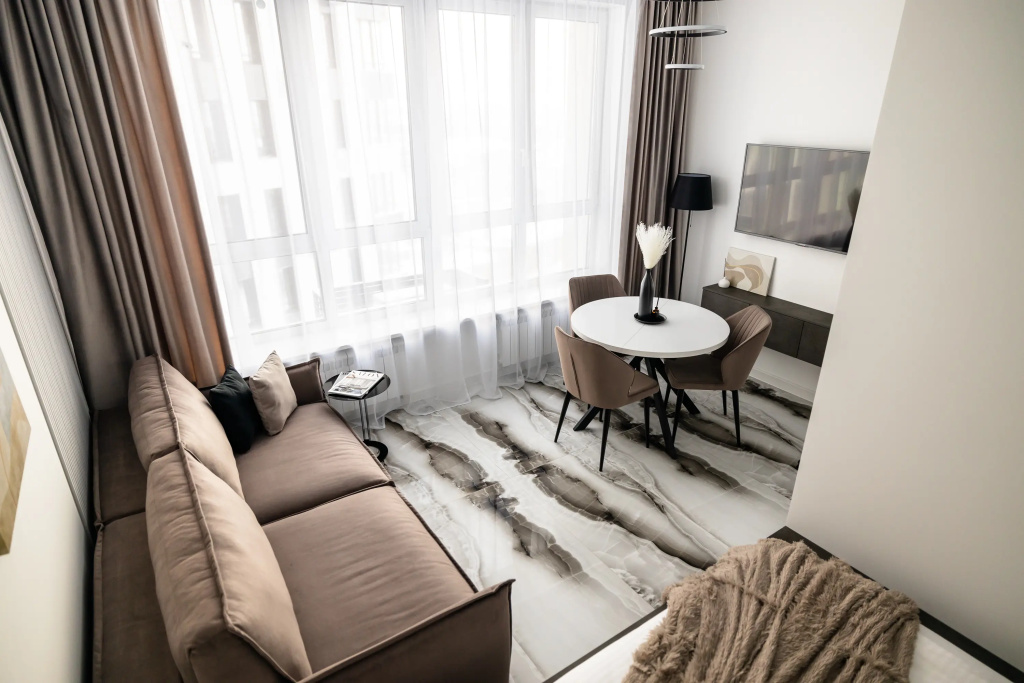 Апартаменты Мокко Флэтпорт рядом с парком 4 гостя — фото