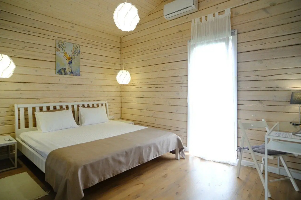 Chalet with balcony