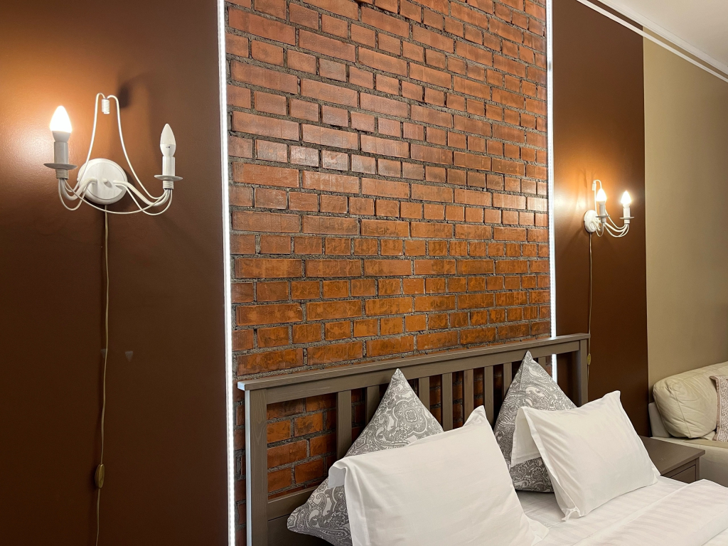 Двухместный люкс с видом на внутренний двор двуспальная кровать в Дом Паткуль