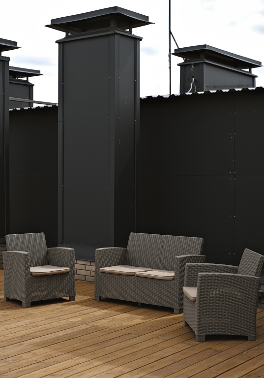 Апартаменты Deluxe с балконом и с красивым видом из окна в Апарт-отель Residence Graphite